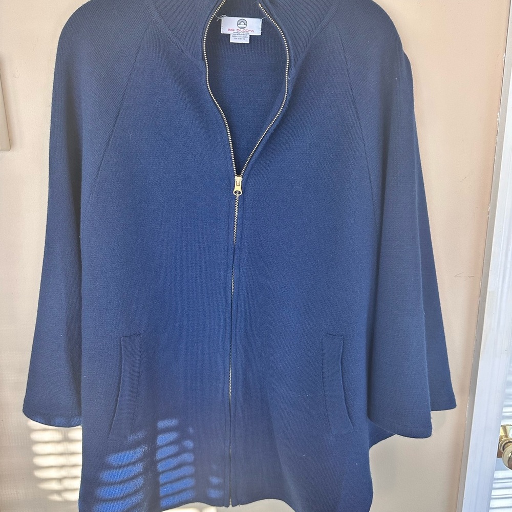 Navy Cape Jacket